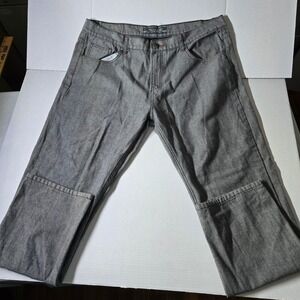 CHAMS Vintage Y2K Mens Jeans W42 L33 Grey Wash Relaxed Fit Denim Pants